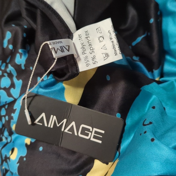 AI'MAGE Womens Butterfly Swimsuit Cover Up Spaghetti Strap Wrap Dress - Picture 7 of 10